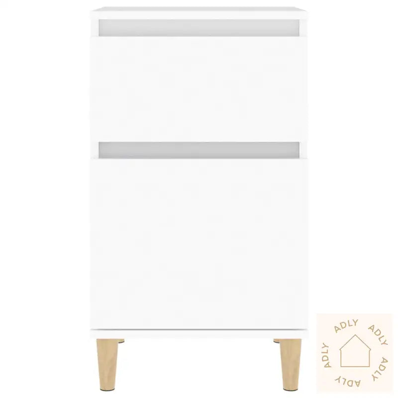 Nattbord Hvit 40X35X70 Cm