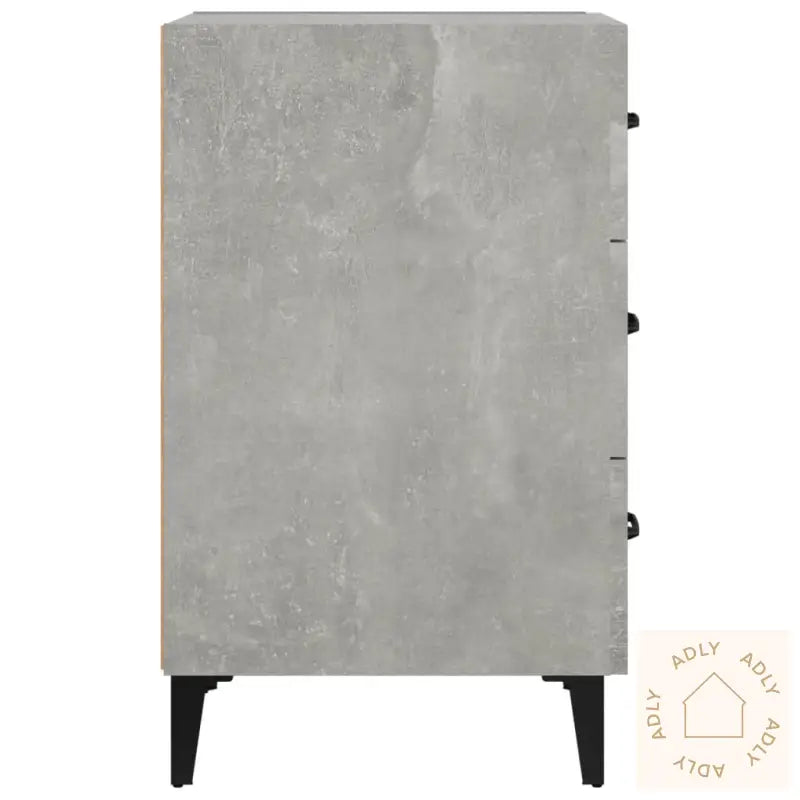 Nattbord Betonggrå 40X40X66 Cm Konstruert Tre