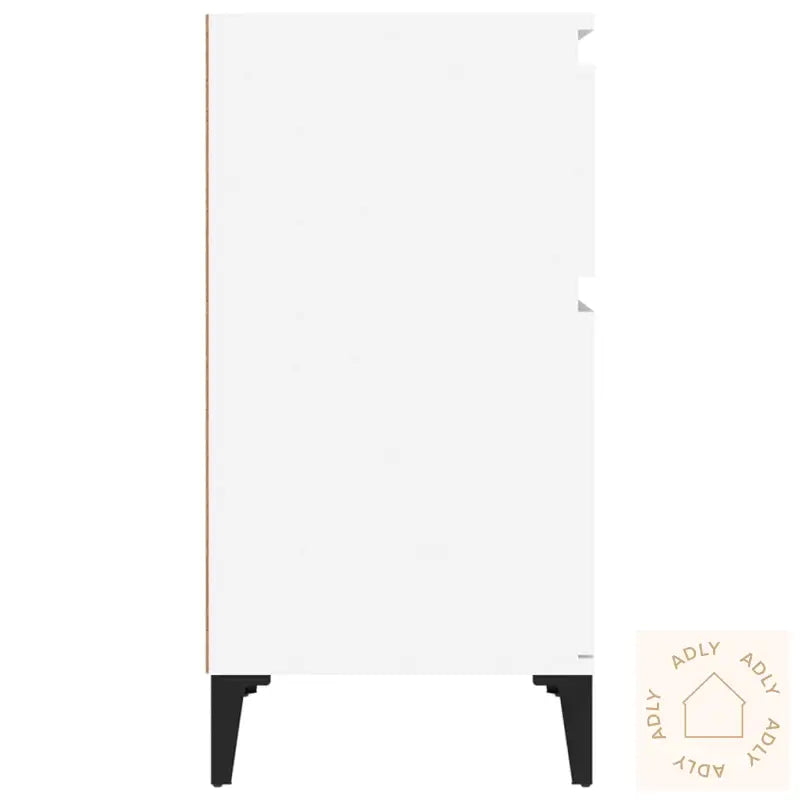 Nattbord 2 Stk Hvit 40X35X70 Cm