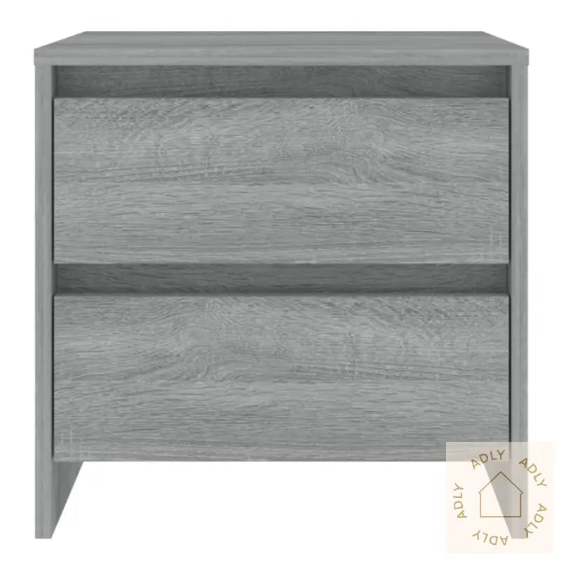 Nattbord Grå Sonoma Eik 45X34,5X44,5 Cm Konstruert Tre