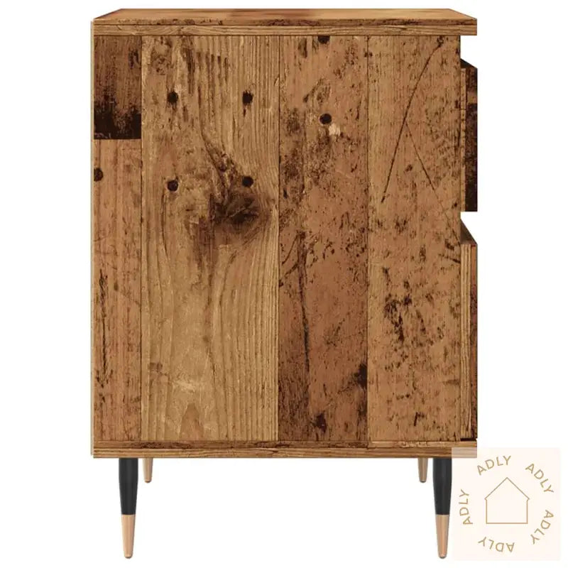 Nattbord Gammelt Tre 40X35X50 Cm Konstruert Tre