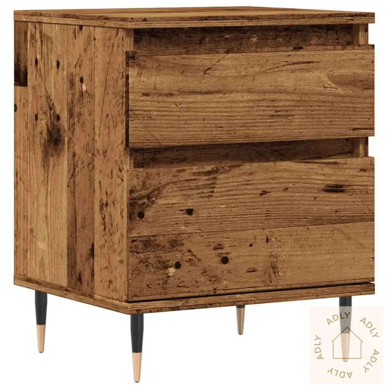 Nattbord Gammelt Tre 40X35X50 Cm Konstruert Tre