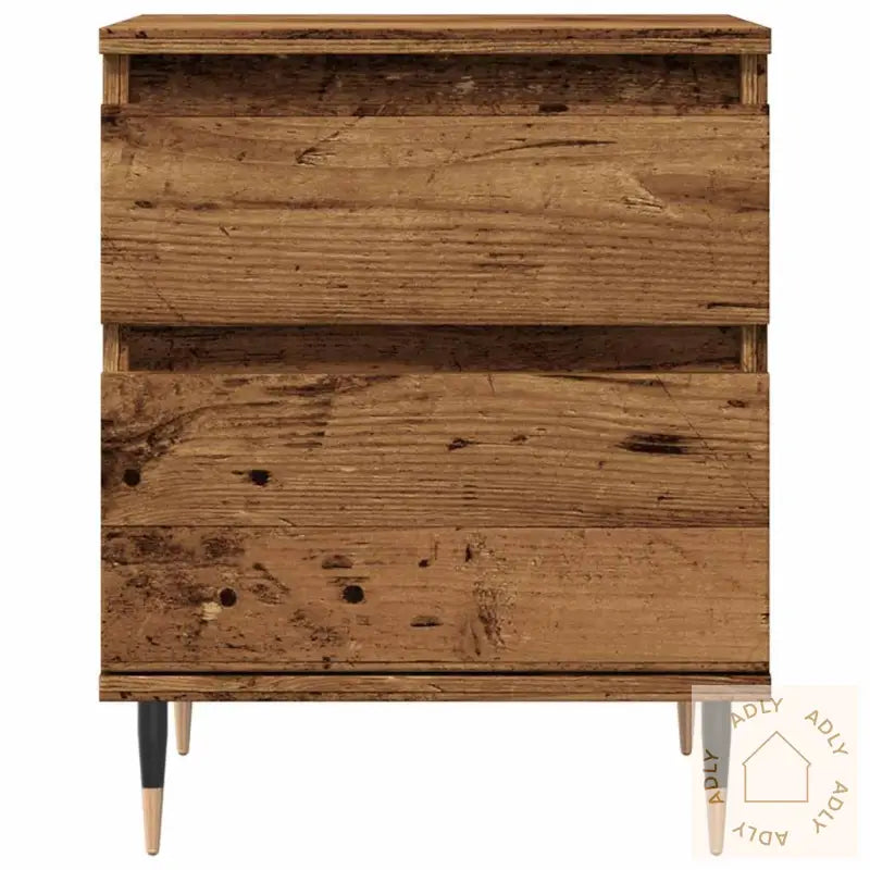 Nattbord Gammelt Tre 40X35X50 Cm Konstruert Tre