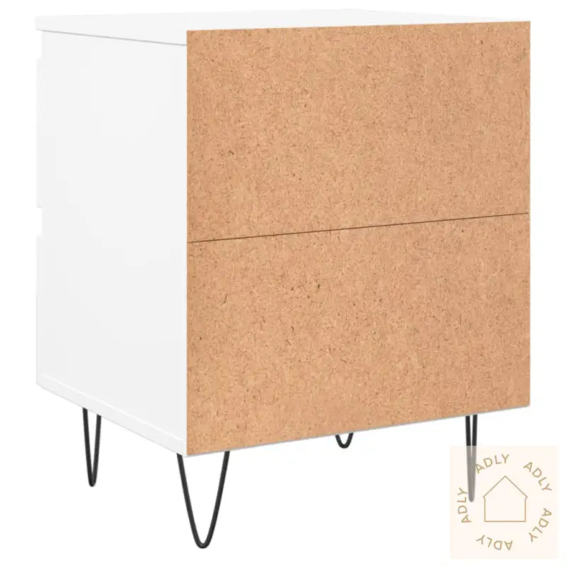 Nattbord Hvit 40X35X50 Cm Konstruert Tre