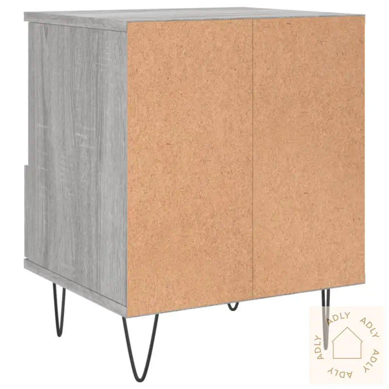 Nattbord Grå Sonoma 40X35X50 Cm Konstruert Tre