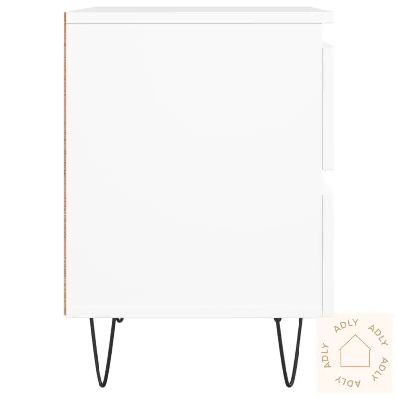 Nattbord Hvit 40X35X50 Cm Konstruert Tre