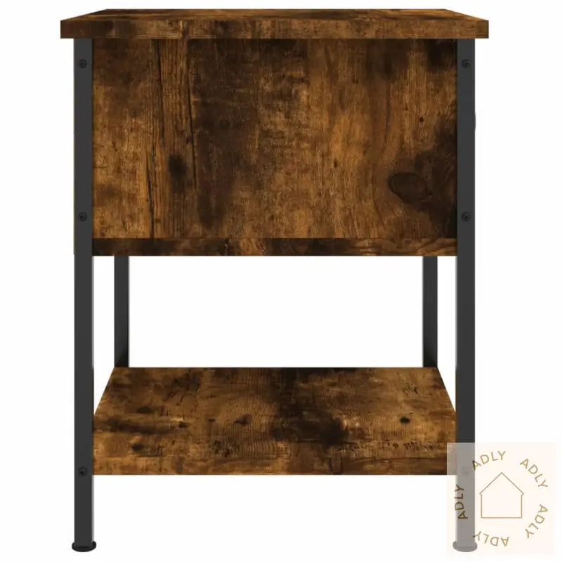 Nattbord Røkt Eik 34X35,5X45 Cm Konstruert Tre
