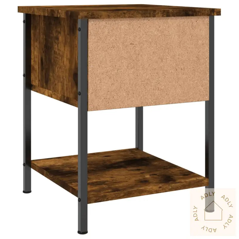 Nattbord Røkt Eik 34X35,5X45 Cm Konstruert Tre
