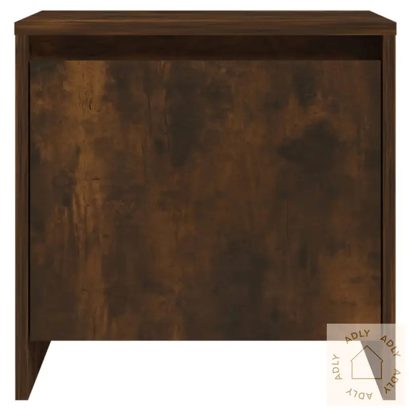 Nattbord 2 Stk Røkt Eik 45X34X44,5 Cm Konstruert Tre