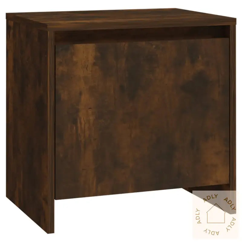 Nattbord 2 Stk Røkt Eik 45X34X44,5 Cm Konstruert Tre