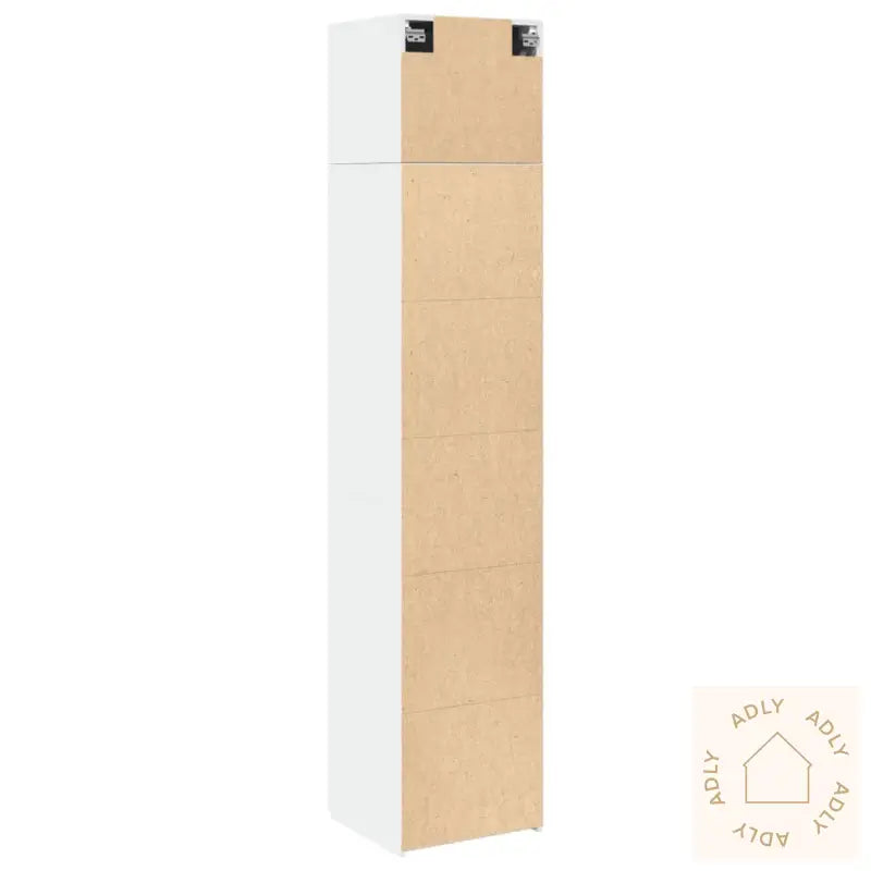 Smalt Oppbevaringsskap Hvit 45X42,5X225 Cm Konstruert Tre