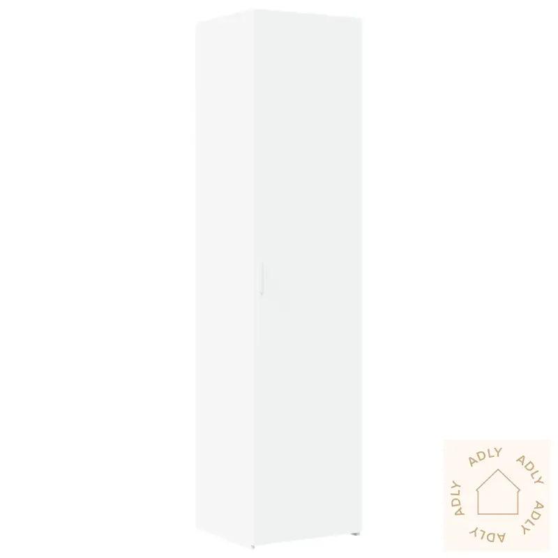 Smalt Oppbevaringsskap Hvit 45X42,5X225 Cm Konstruert Tre