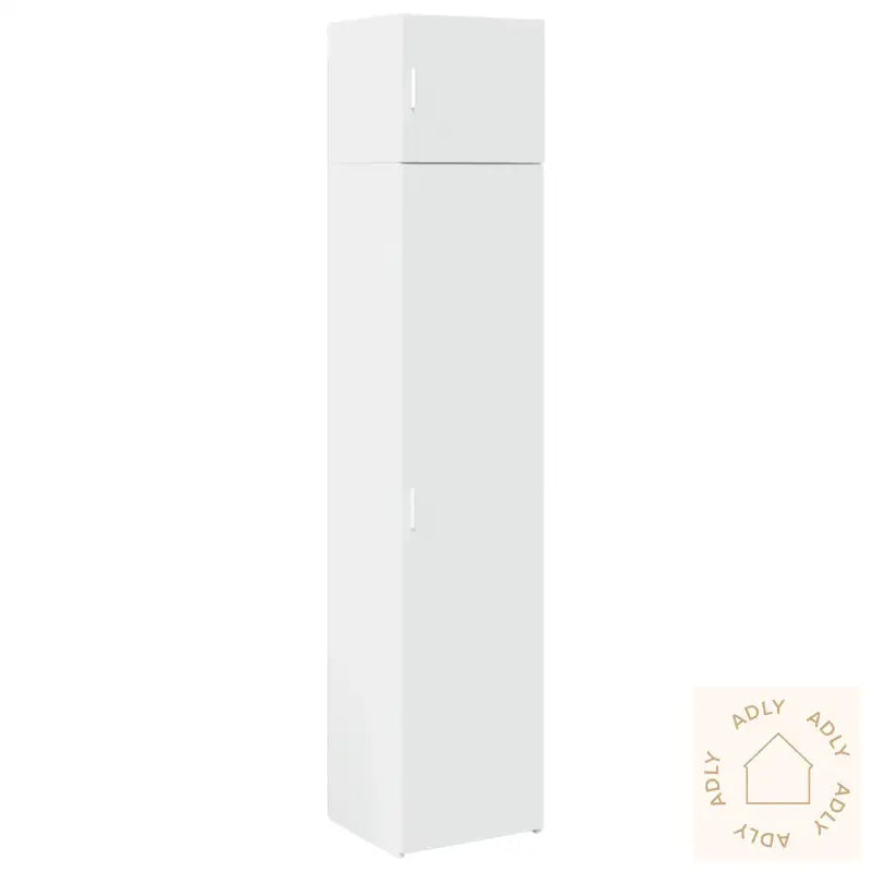 Smalt Oppbevaringsskap Hvit 45X42,5X225 Cm Konstruert Tre
