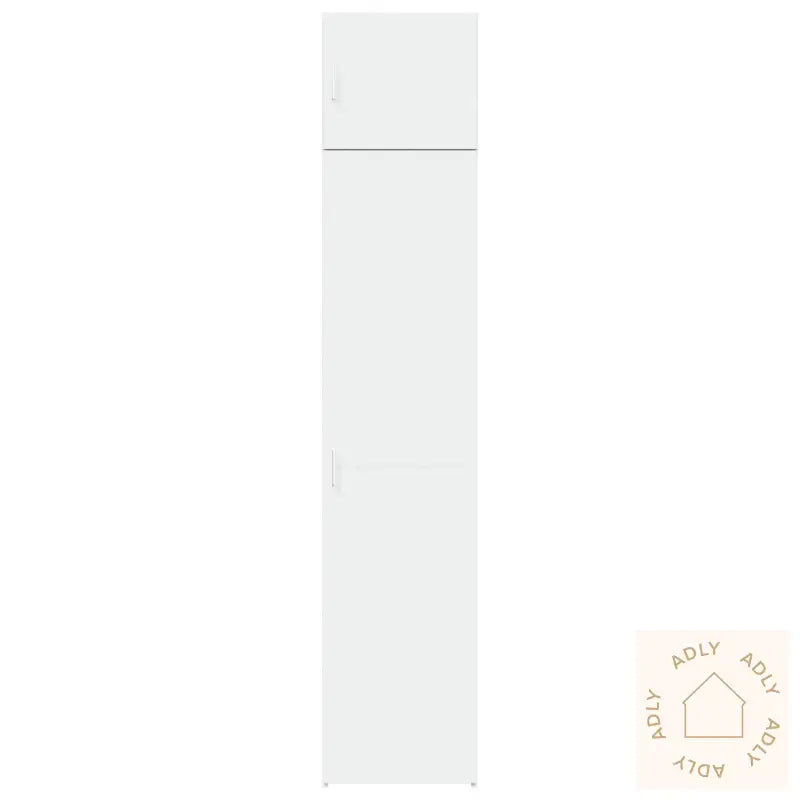Smalt Oppbevaringsskap Hvit 45X42,5X225 Cm Konstruert Tre