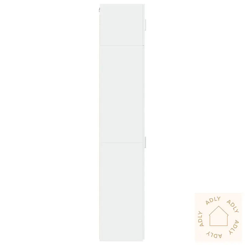 Smalt Oppbevaringsskap Hvit 30X42,5X225 Cm Konstruert Tre