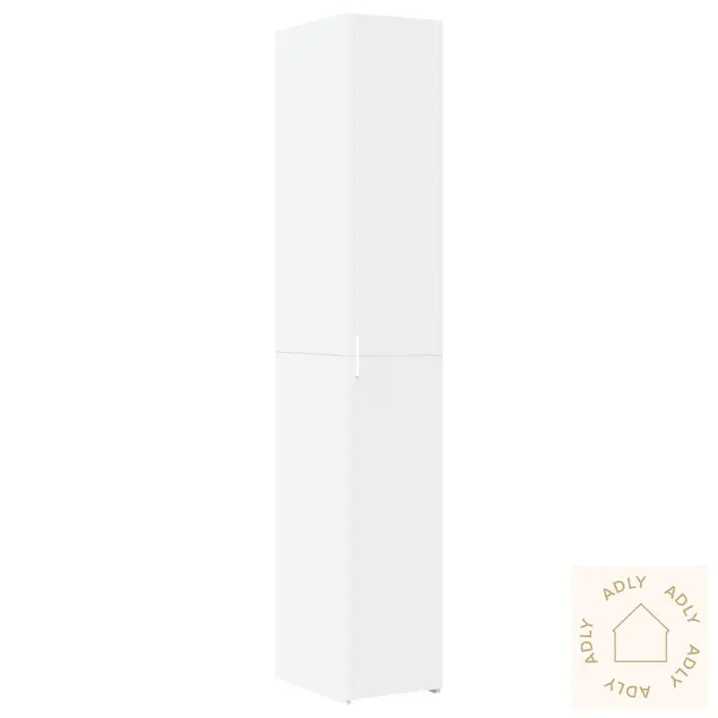 Smalt Oppbevaringsskap Hvit 30X42,5X225 Cm Konstruert Tre