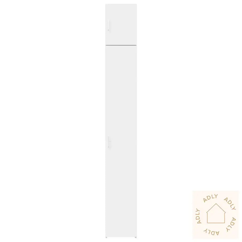 Smalt Oppbevaringsskap Hvit 30X42,5X225 Cm Konstruert Tre