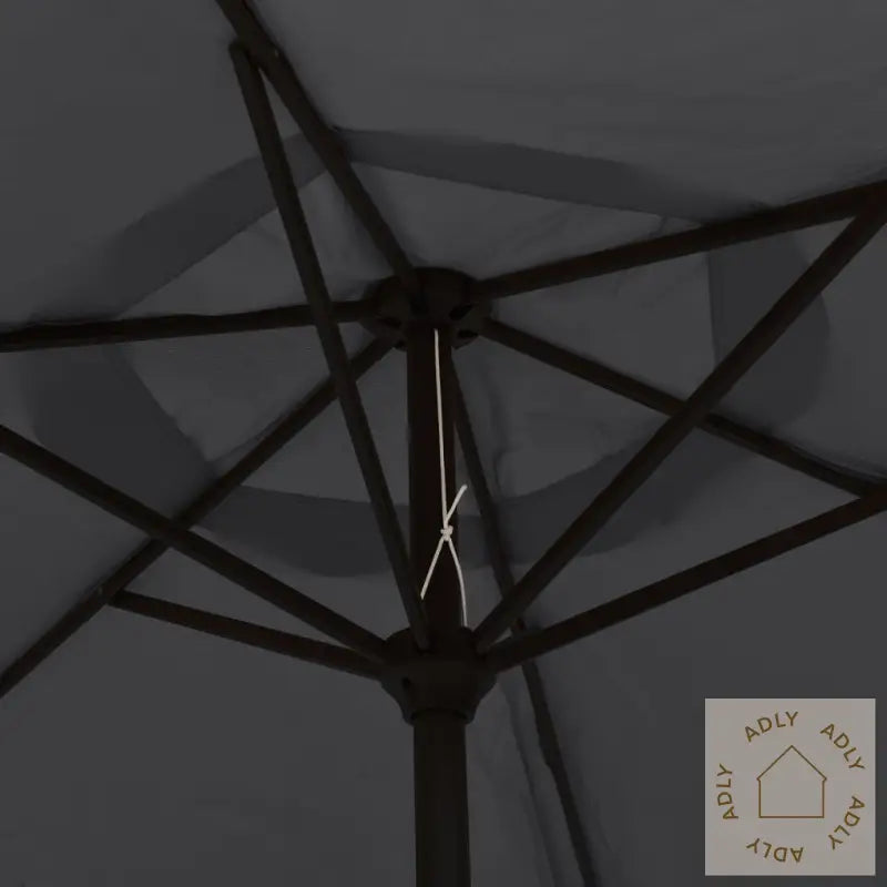 Parasoll Svart 200X224 Cm Aluminium