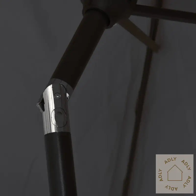 Parasoll Svart 200X224 Cm Aluminium