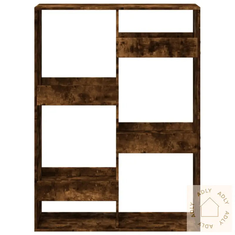 Romdeler Røkt Eik 100X33X135 Cm Konstruert Tre