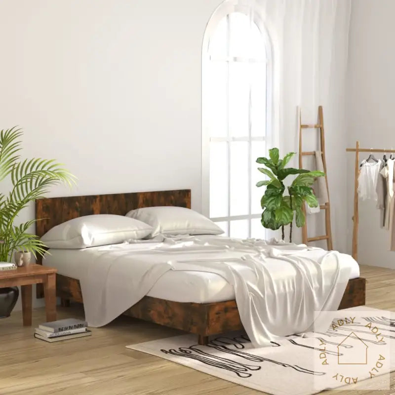 Sengegavl Røkt Eik 160X1,5X80 Cm Konstruert Tre