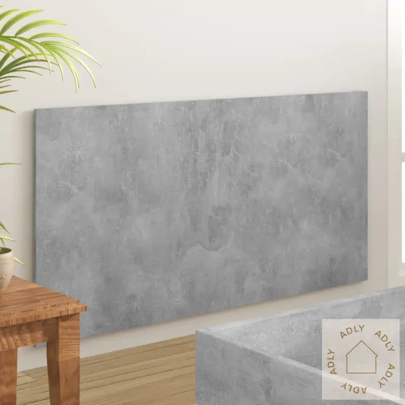 Sengegavl Betonggrå 160X1,5X80 Cm Konstruert Tre