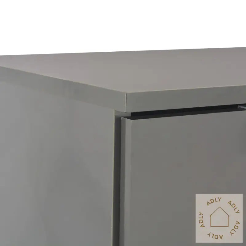 Skjenk Høyglans Grå 107X35X80,5 Cm