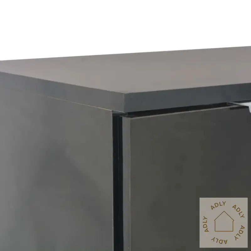 Skjenk Høyglans Svart 107X35X80,5 Cm