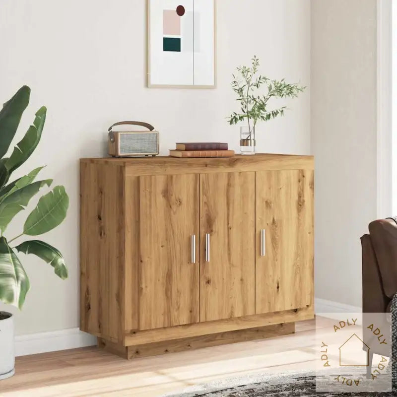 Skjenk Artisan Eik 92X35X75 Cm Konstruert Tre