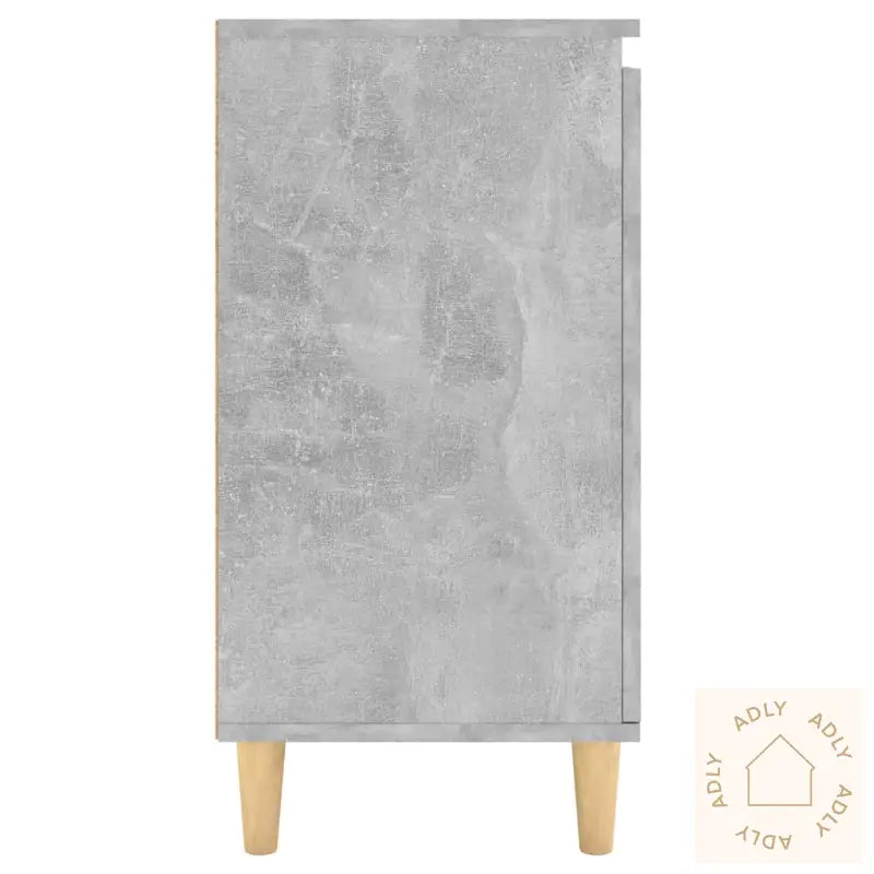 Skjenk Med Ben I Heltre Betonggrå 60X35X70 Cm Konstruert Tre