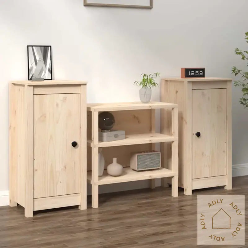 Skjenker 2 Stk 39X35X80 Cm Heltre Furu