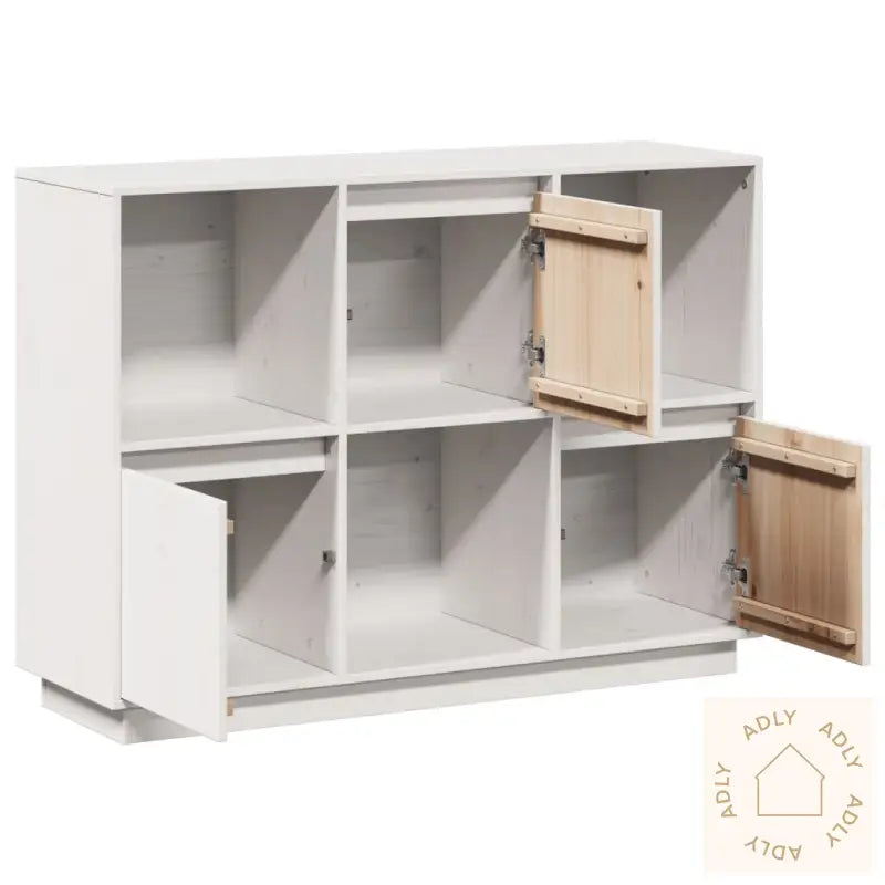 Skjenk Hvit 110,5X35X80 Cm Heltre Furu