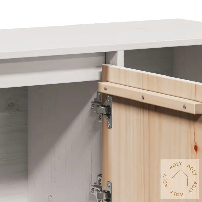 Skjenk Hvit 110,5X35X80 Cm Heltre Furu
