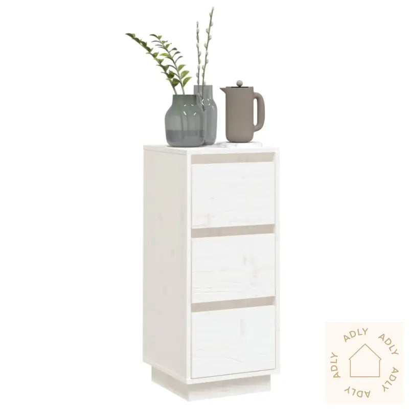 Skjenk Hvit 32X34X75 Cm Heltre Furu