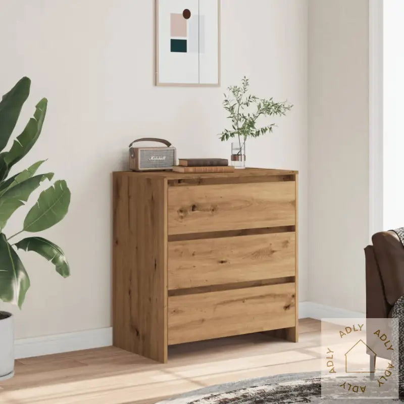 Skjenk Artisan Eik 70X41X75 Cm Konstruert Tre