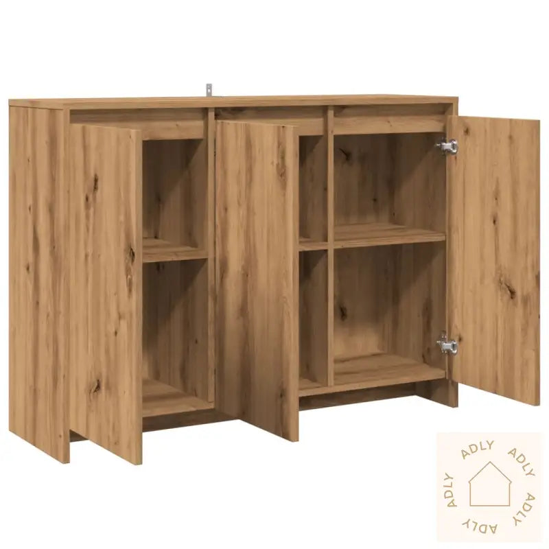 Skjenk Artisan Eik 102X33X75 Cm Konstruert Tre