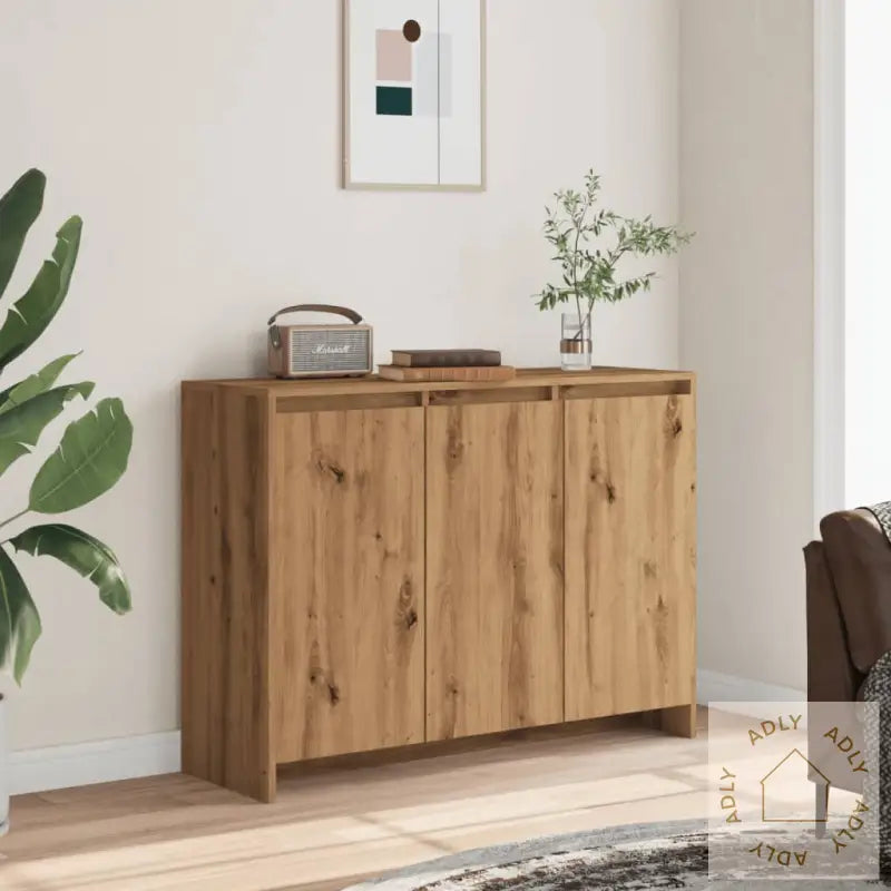 Skjenk Artisan Eik 102X33X75 Cm Konstruert Tre