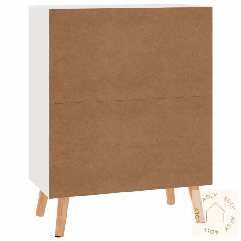 Skjenk Høyglans Hvit 60X30X72 Cm Konstruert Tre