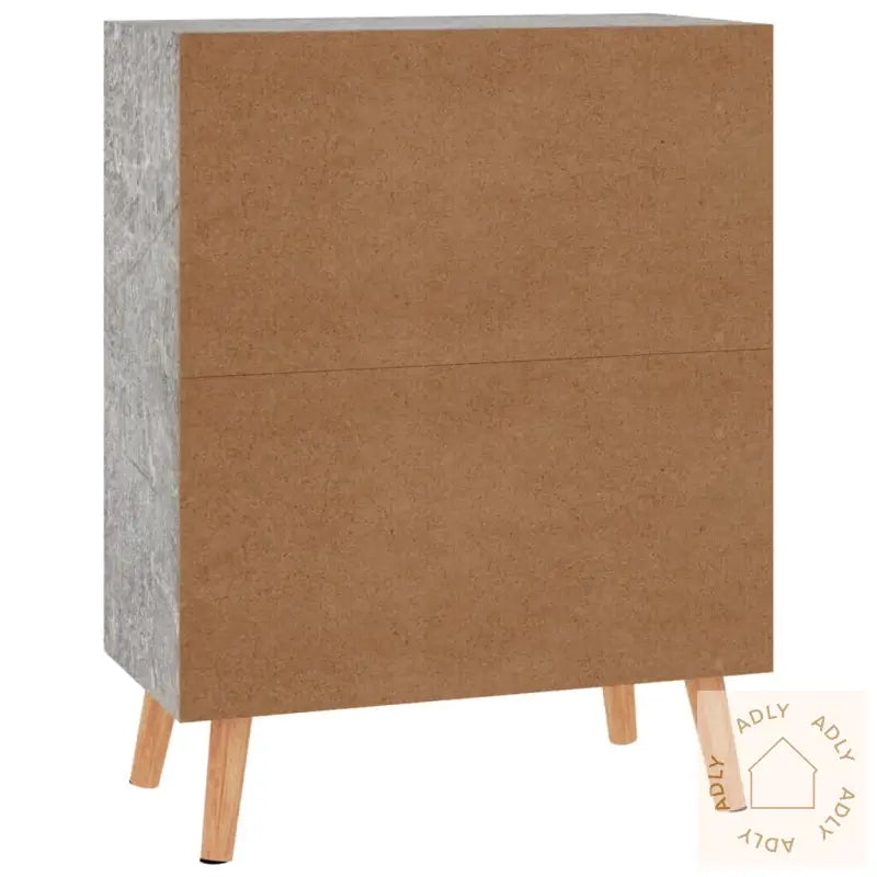 Skjenk Betonggrå 60X30X72 Cm Konstruert Tre