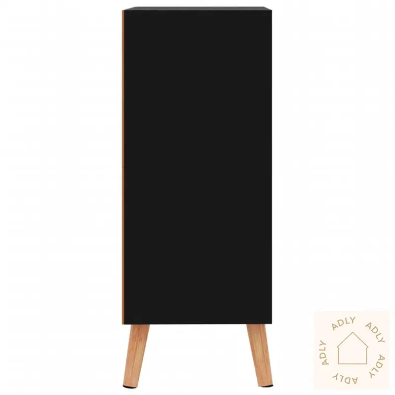 Skjenk Høyglans Svart 60X30X72 Cm Sponplate