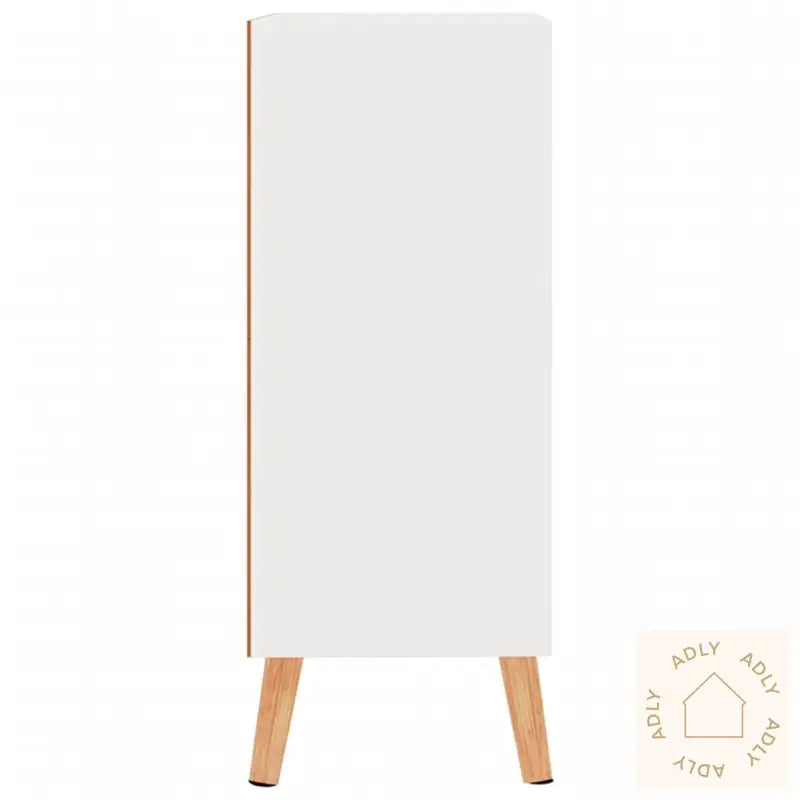 Skjenk Høyglans Hvit 60X30X72 Cm Konstruert Tre