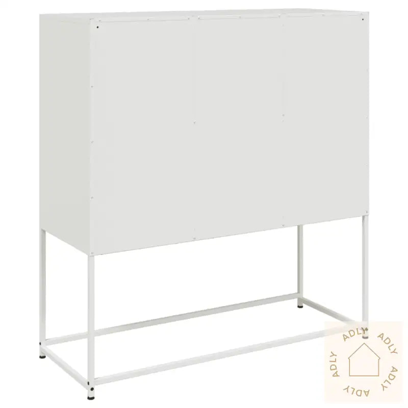 Skjenk Hvit 100,5X39X107 Cm Stål