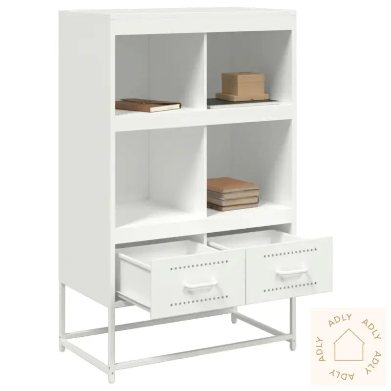 Highboard Hvit 68X39X111,5 Cm Stål