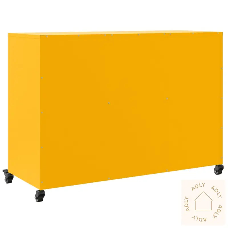 Skjenk Sennepsgul 100,5X39X72 Cm Stål