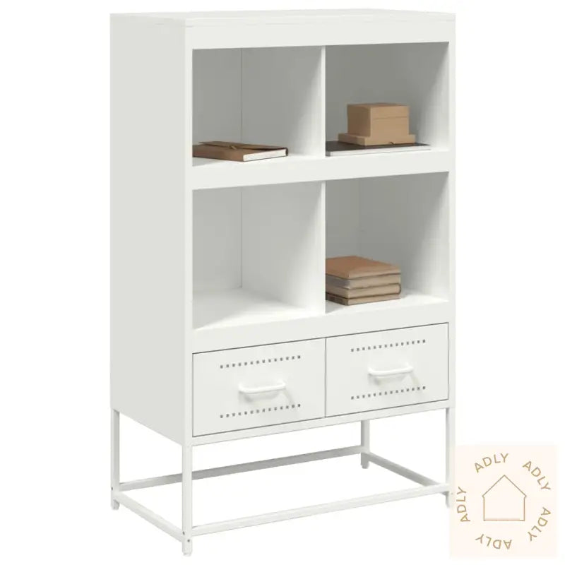 Highboard Hvit 68X39X111,5 Cm Stål