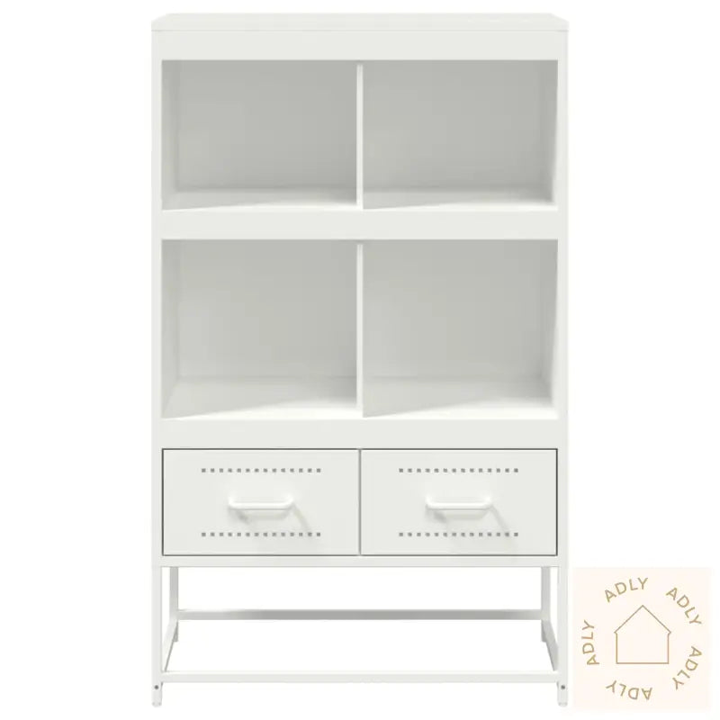 Highboard Hvit 68X39X111,5 Cm Stål