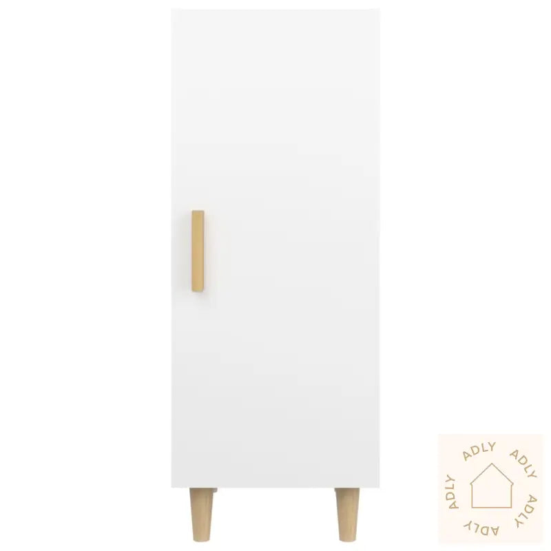 Skjenk Hvit 34,5X34X90 Cm Konstruert Tre