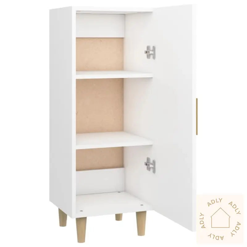 Skjenk Hvit 34,5X34X90 Cm Konstruert Tre