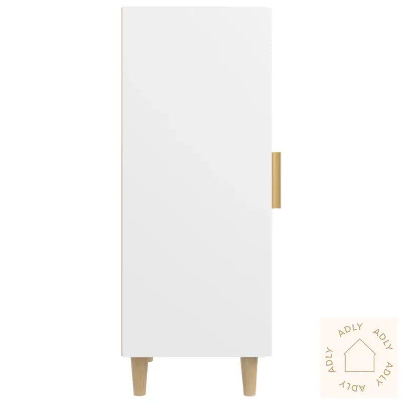 Skjenk Hvit 34,5X34X90 Cm Konstruert Tre