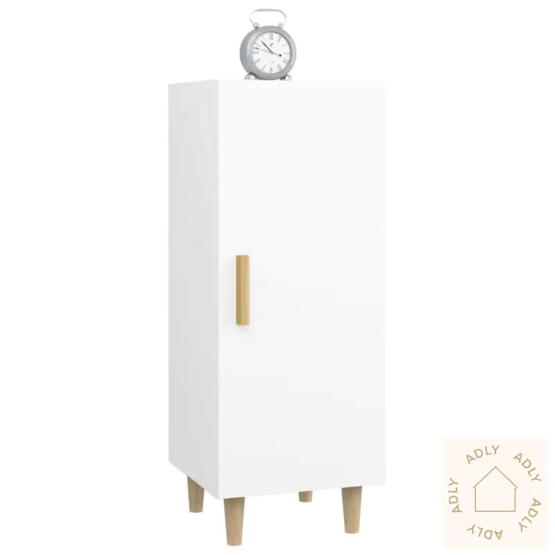 Skjenk Hvit 34,5X34X90 Cm Konstruert Tre